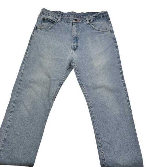 Wrangler Light Wash Straight Leg Jeans Men's Size 35/30 - Picture 3 of 10